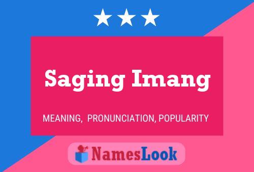 Saging Imang 名字海报