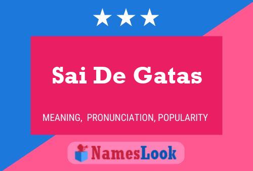 Sai De Gatas 名字海报