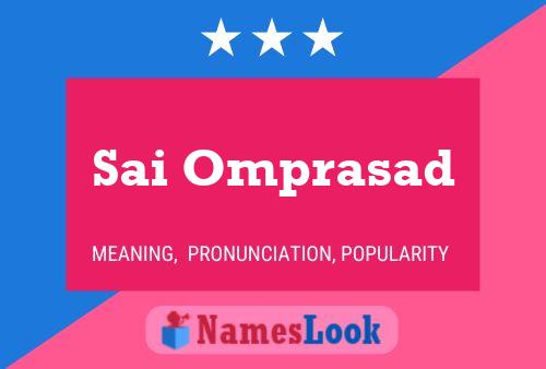 Sai Omprasad 名字海报