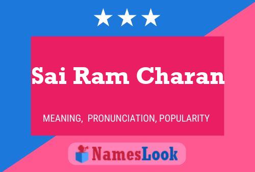 Sai Ram Charan 名字海报