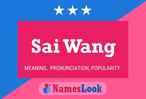 Sai Wang 名字海报