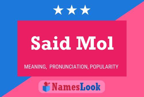 Said Mol 名字海报