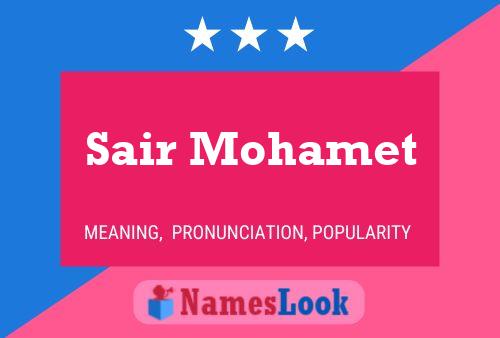 Sair Mohamet 名字海报