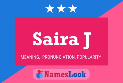 Saira J 名字海报