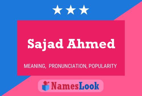 Sajad Ahmed 名字海报