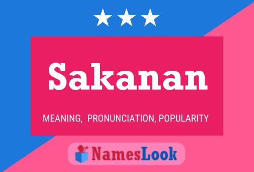 Sakanan 名字海报