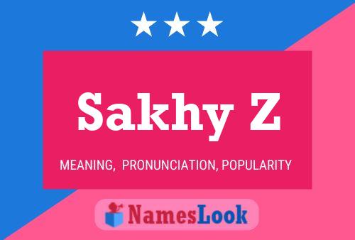 Sakhy Z 名字海报