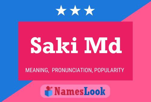 Saki Md 名字海报