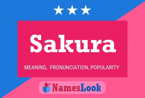 Sakura 名字海报