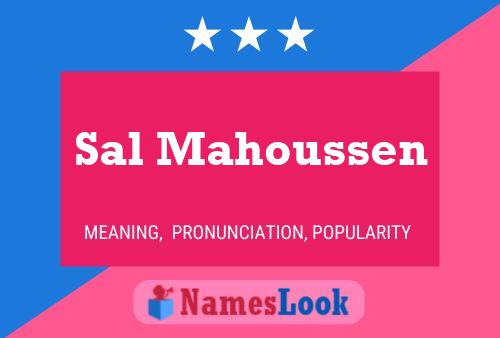 Sal Mahoussen 名字海报