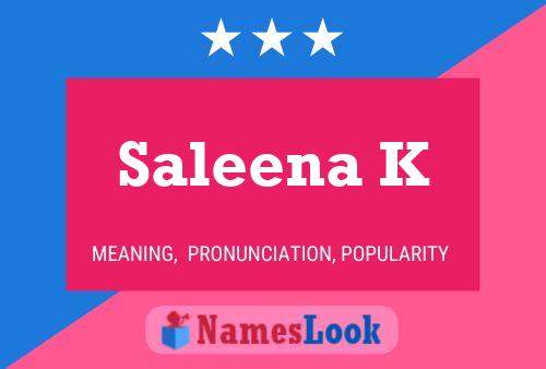 Saleena K 名字海报