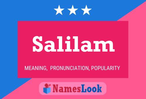 Salilam 名字海报