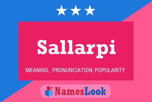 Sallarpi 名字海报