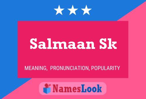 Salmaan Sk 名字海报