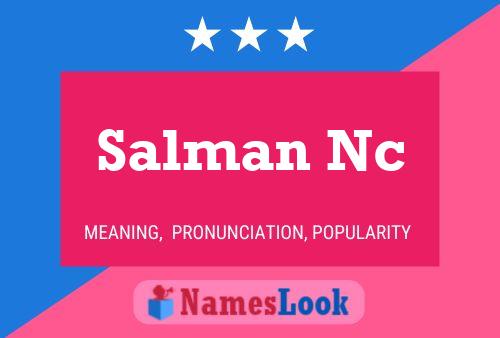 Salman Nc 名字海报