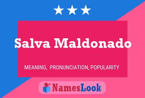 Salva Maldonado 名字海报