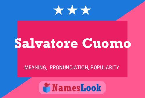 Salvatore Cuomo 名字海报