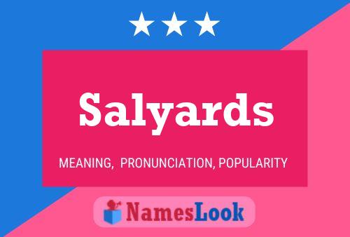 Salyards 名字海报