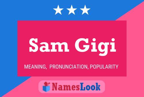 Sam Gigi 名字海报