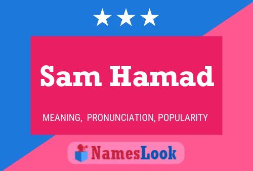 Sam Hamad 名字海报