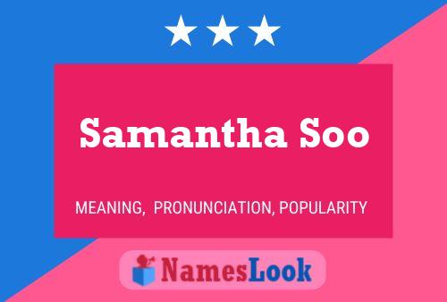 Samantha Soo 名字海报