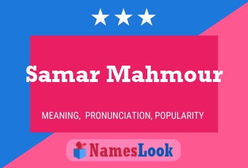 Samar Mahmour 名字海报