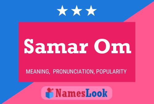 Samar Om 名字海报