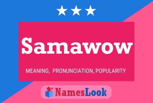 Samawow 名字海报