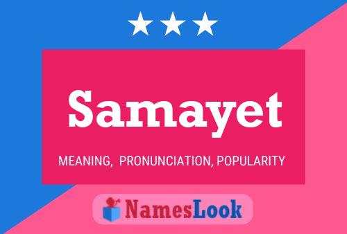 Samayet 名字海报