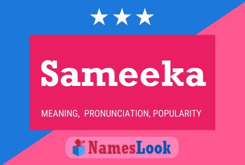 Sameeka 名字海报