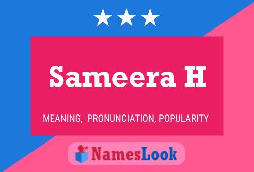 Sameera H 名字海报