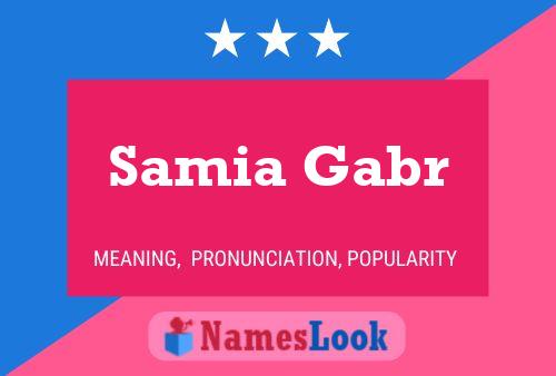 Samia Gabr 名字海报