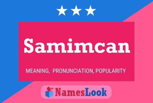 Samimcan 名字海报