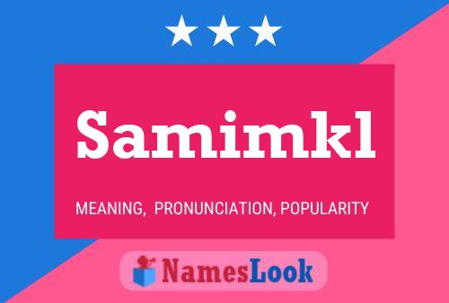 Samimkl 名字海报