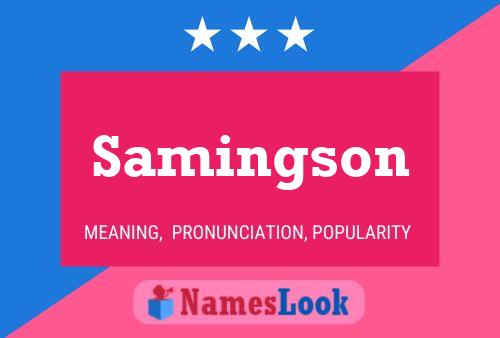 Samingson 名字海报