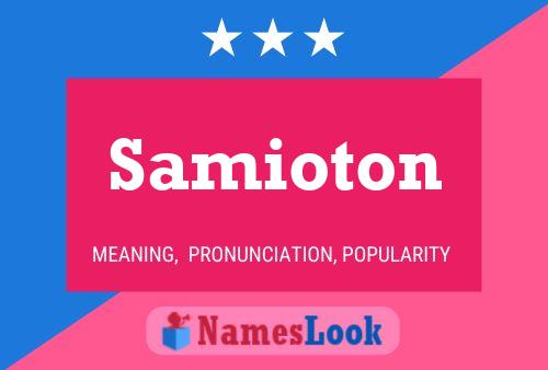 Samioton 名字海报