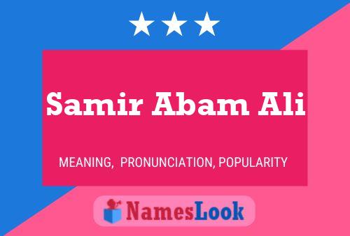 Samir Abam Ali 名字海报