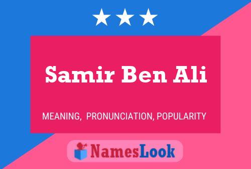 Samir Ben Ali 名字海报