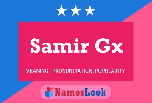 Samir Gx 名字海报