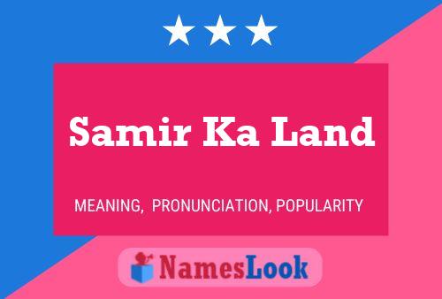 Samir Ka Land 名字海报