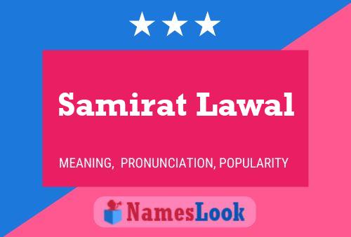 Samirat Lawal 名字海报