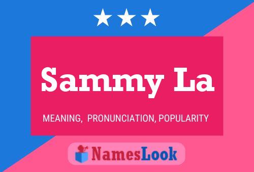 Sammy La 名字海报