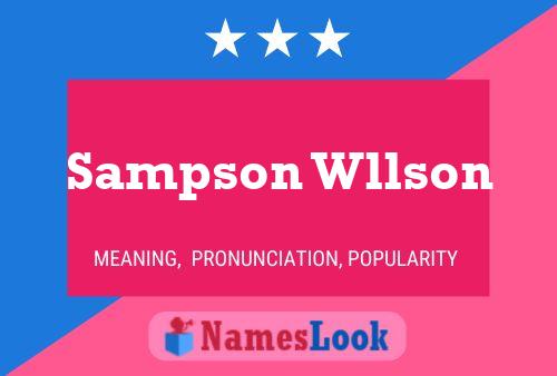 Sampson Wllson 名字海报