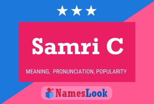 Samri C 名字海报