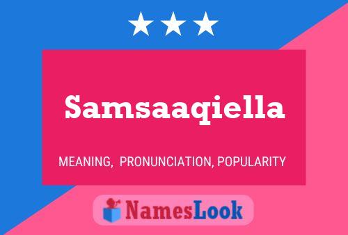 Samsaaqiella 名字海报