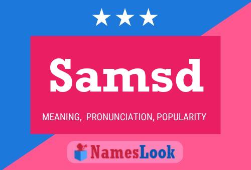 Samsd 名字海报