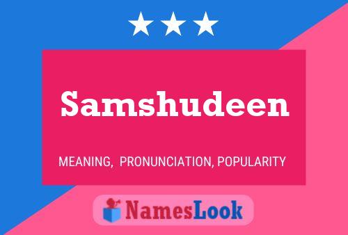 Samshudeen 名字海报