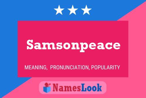 Samsonpeace 名字海报