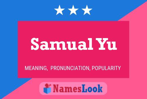 Samual Yu 名字海报