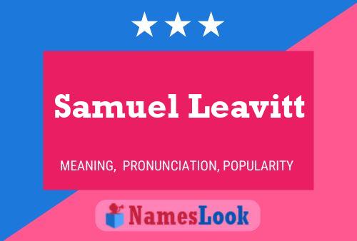 Samuel Leavitt 名字海报